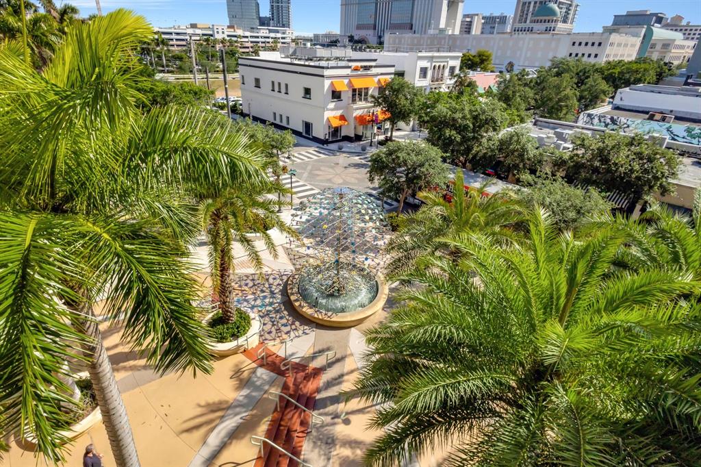 610 Clematis Street, Unit 412 West Palm Beach, FL 33401 - Photo 29 of 52 an aerial view of a house with garden space and street view