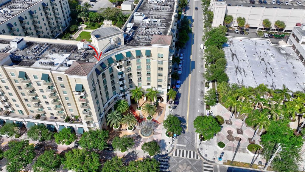 610 Clematis Street, Unit 412 West Palm Beach, FL 33401 - Photo 42 of 52 an aerial view of a house with garden space and street view