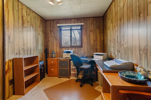 a room with furniture and window