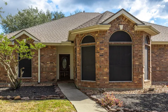 a front view of a house