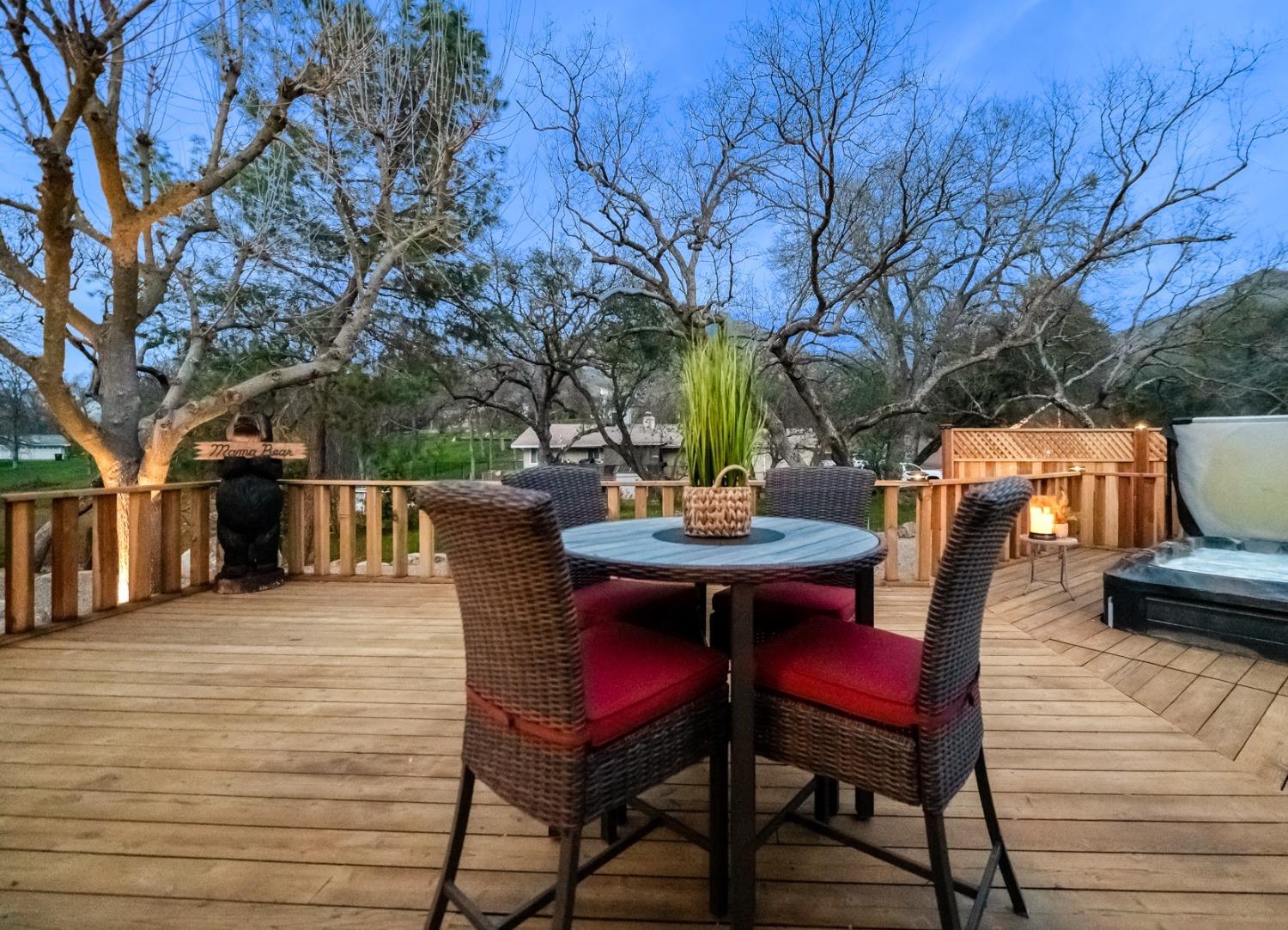 40984 Grouse Drive Three Rivers, CA 93271 - Photo 37 of 49 a patio with wooden table and chairs
