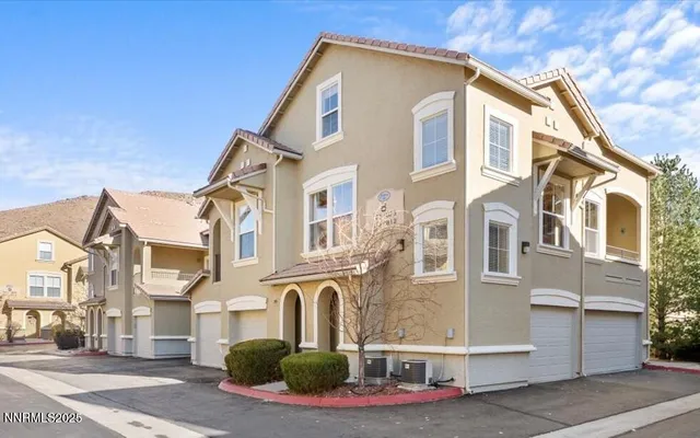 a view of a large white building