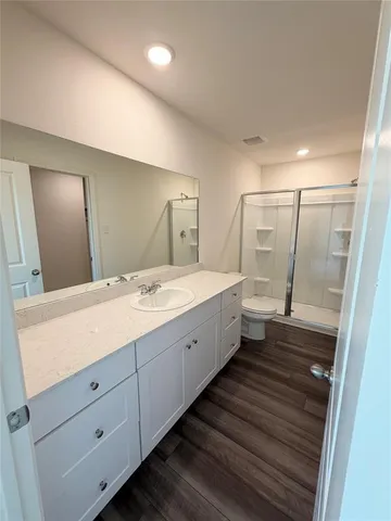 a view of small space with racks on the wall