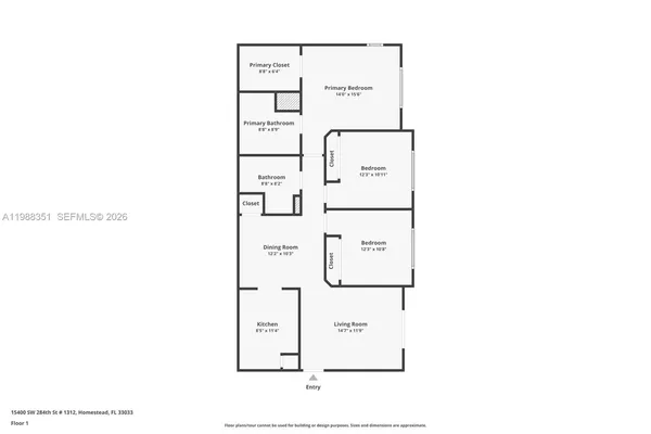 $233,000 | 15400 Southwest 284th Street, Unit 1312, Homestead, FL 33033