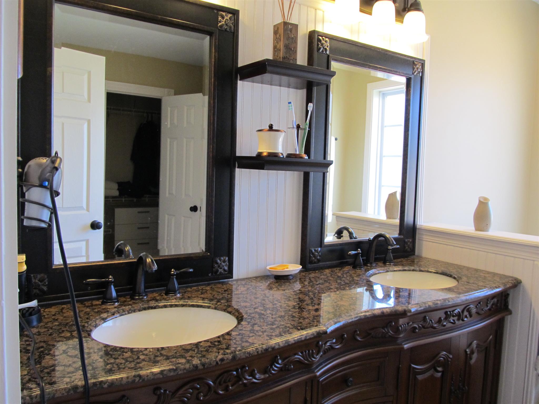 859 Longview Road Shelbyville, TN 37160 - Photo 13 of 30 NEW vanity in MB with new mirrors, bead board, new lights