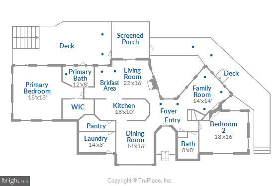 14702 West Auburn Road Accokeek, MD 20607 - Photo 75 of 76 Main level floor plan