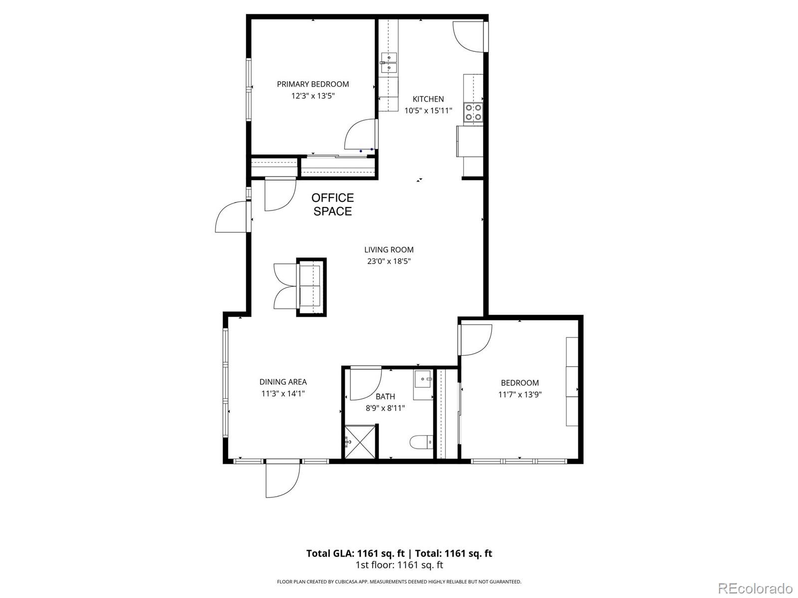15274 West 64th Lane, Unit 107 Arvada, CO 80007 - Photo 16 of 24 a picture of a floor plan