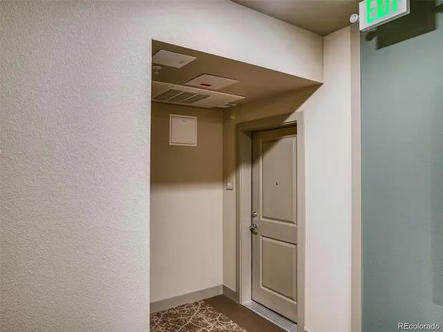 a front view of a building with street