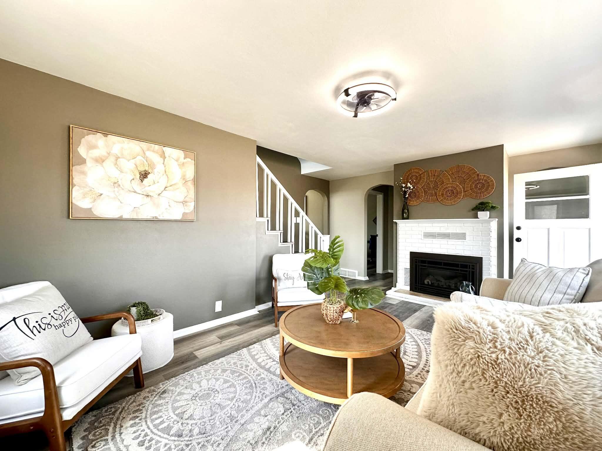 1112 Fancher Road Mount Pleasant, WI 53406 - Photo 2 of 13 1112 Fancher living rm angle 1