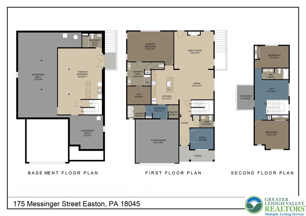 175 Messinger Street Tatamy, PA 18045 - Photo 46 of 46 Home Layout