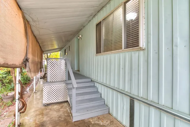 a view of front door