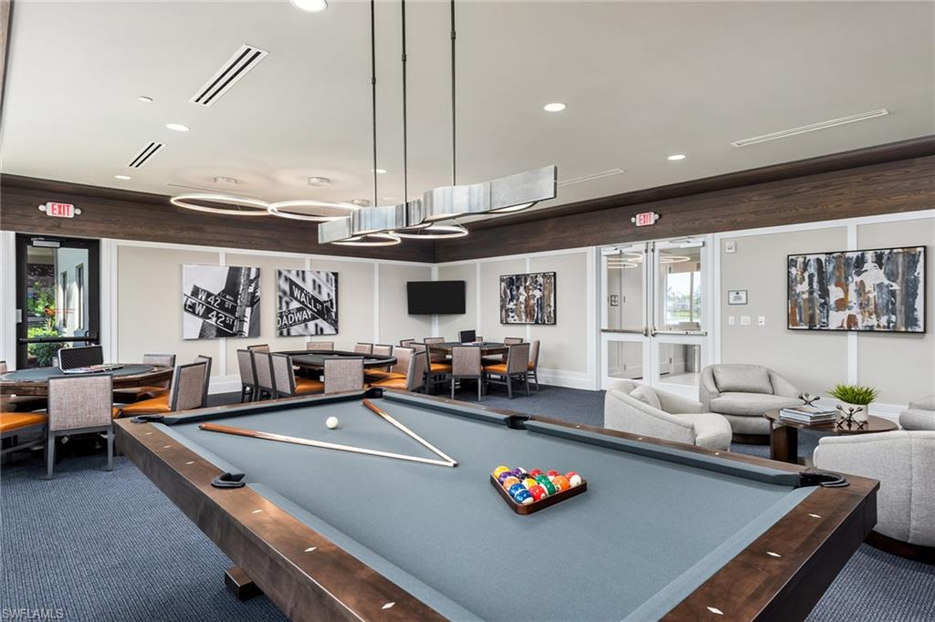 12083 Azalea Way Naples, FL 34120 - Photo 45 of 48 Game room with pool, poker tables, tv's.