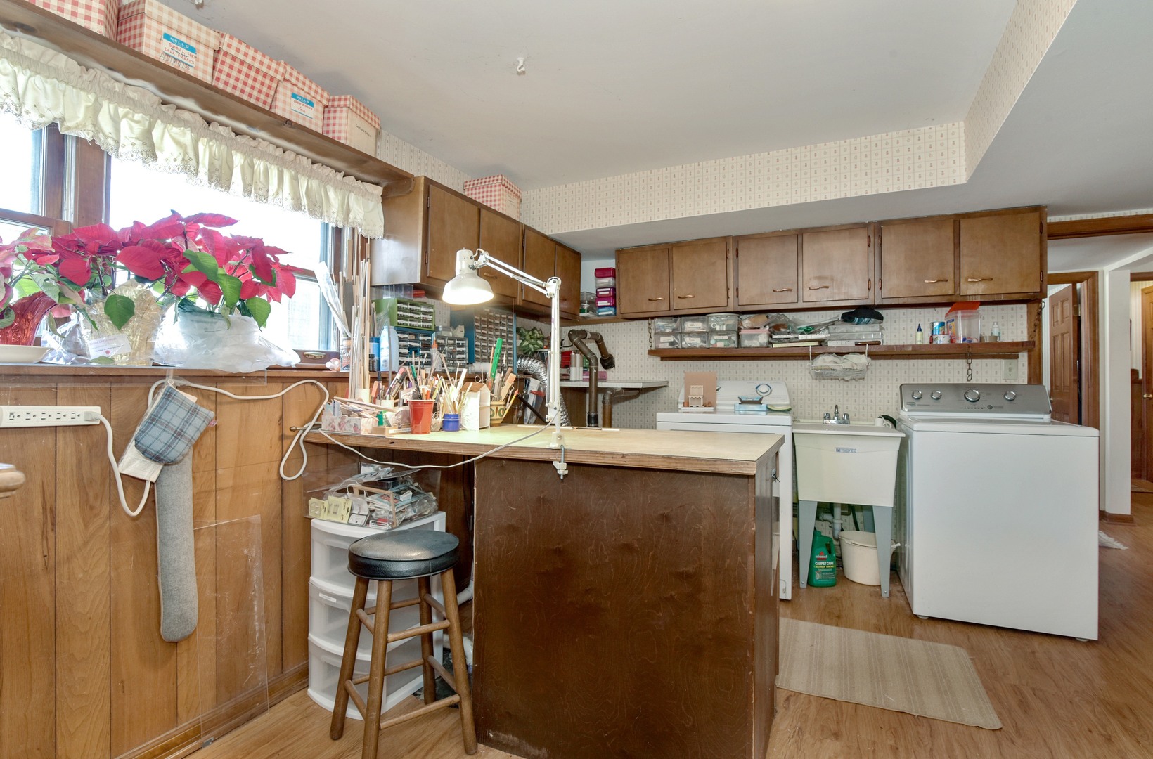 3541 Techny Road Northbrook, IL 60062 - Photo 21 of 25 a kitchen with kitchen island a stove a sink and a refrigerator