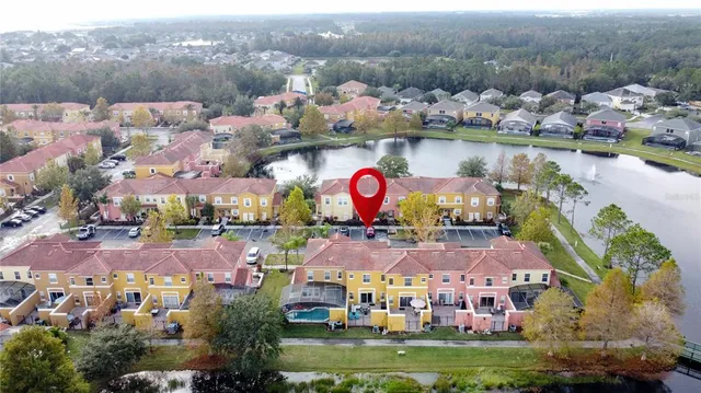 an aerial view of multiple house
