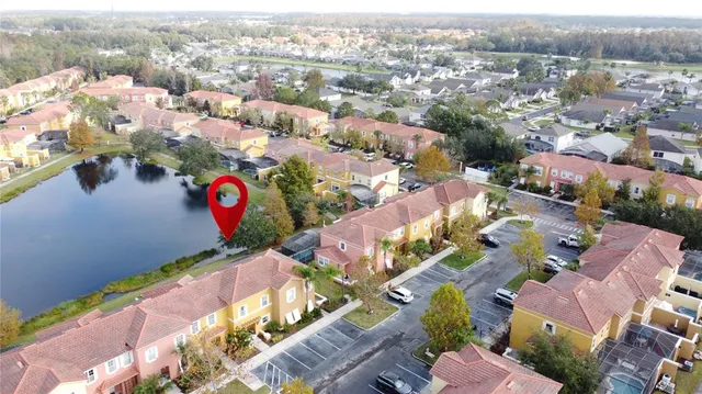 a view of a patio and fire pit