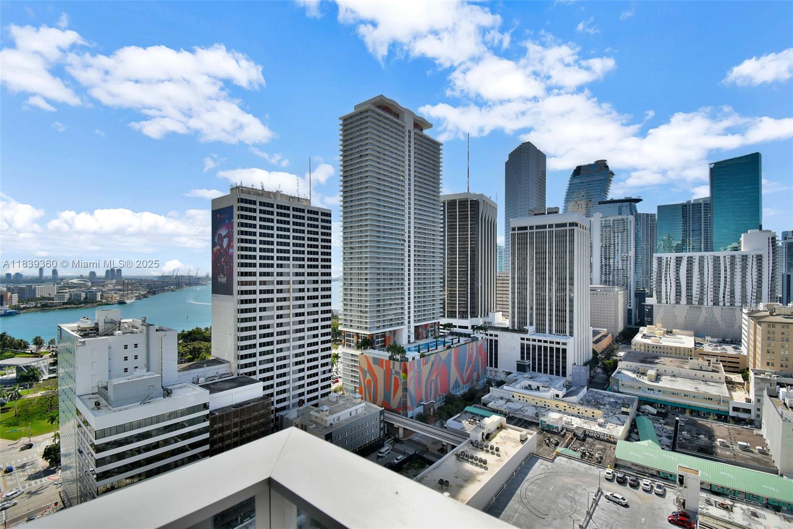 227 Northeast 2nd Street, Unit 2000 Miami, FL 33132 - Photo 15 of 44 a view of city from balcony with outdoor seating