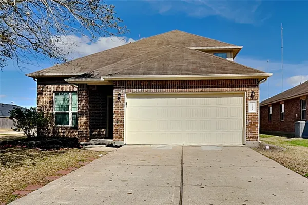a front view of a house