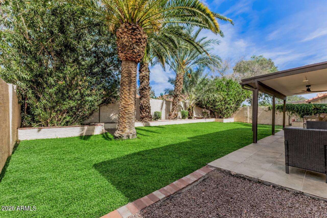 3550 East Utopia Road Phoenix, AZ 85050 - Photo 26 of 32 Backyard with Virtual Summer Grass