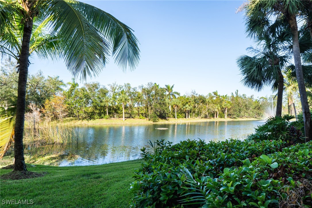 14801 Reflection Key Circle, Unit 212 Fort Myers, FL 33907 - Photo 18 of 33 a view of a lake with a big yard