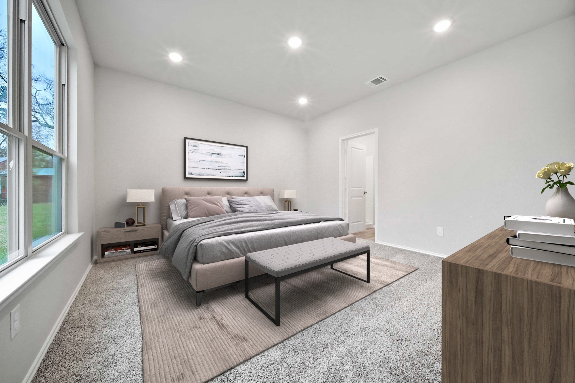 1111 Yellowstone River Road Conroe, TX 77316 - Photo 13 of 23 Virtually Staged Primary Bedroom