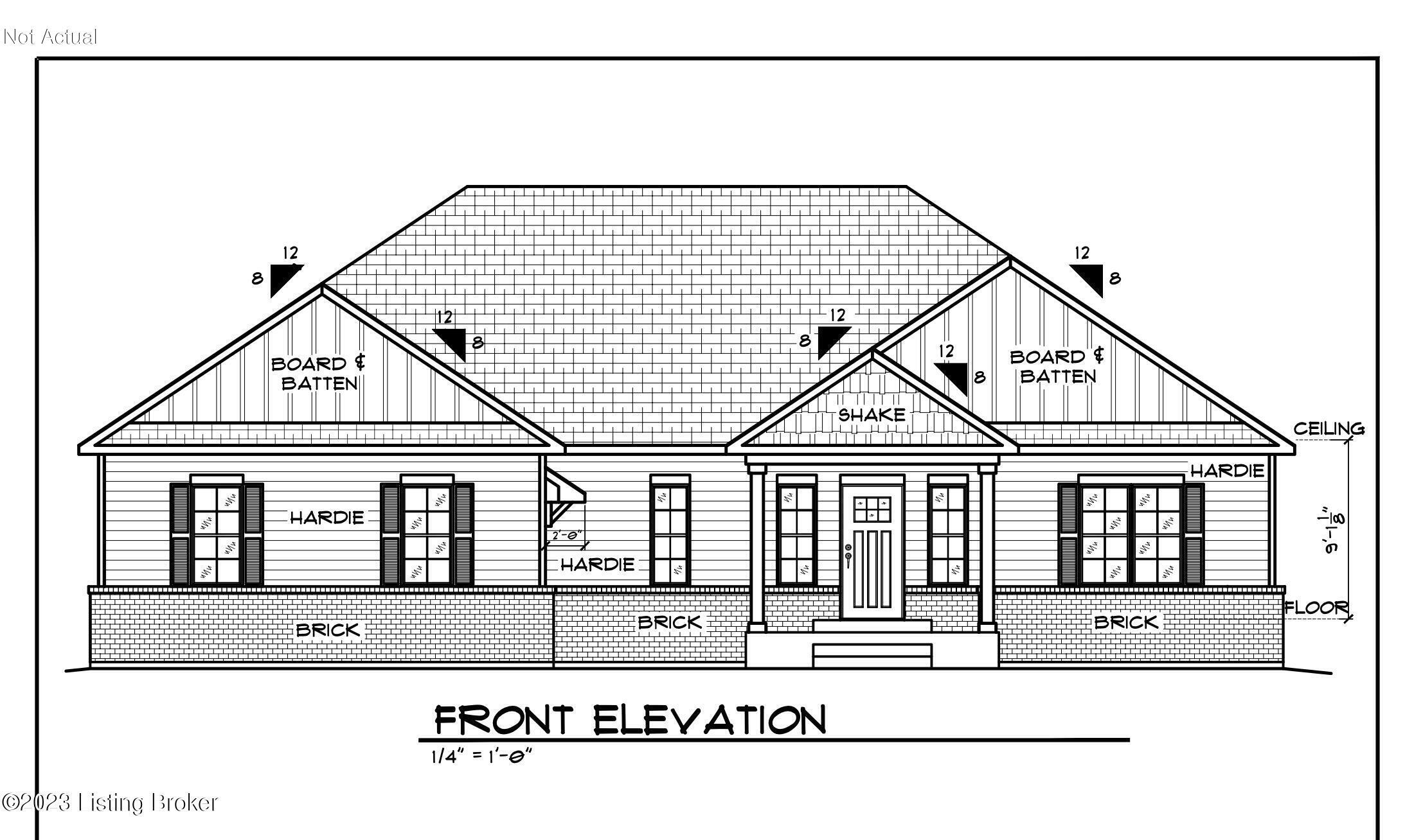 Lot 162 Meremont Ridge Road Louisville, KY 40245 - Photo 10 of 13 Example of an approved plan that can work on this lot. Not included nor required to build this home.