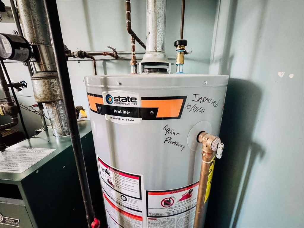 70 Brown Street Fall River, MA 02724 - Photo 23 of 31 a close view of water heater room