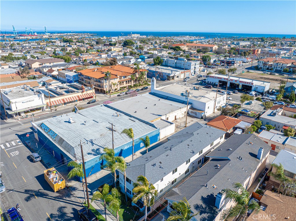 523 West 12th Street, Unit 5 San Pedro, CA 90731 - Photo 13 of 14 an aerial view of a city with lots of residential buildings
