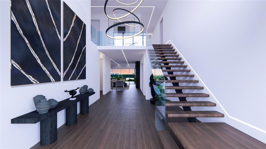 9431 Waterview Road Dallas, TX 75218 - Photo 4 of 19 a view of entryway and hall with wooden floor