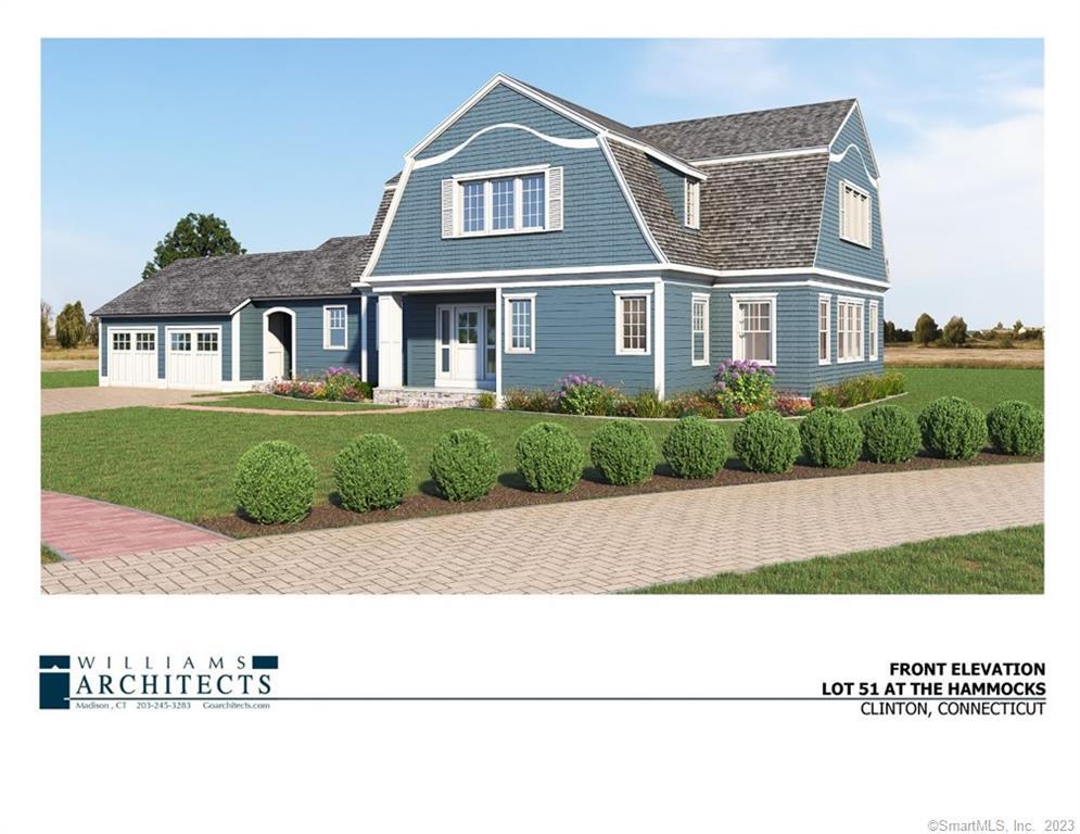 a view of a yard in front of a house