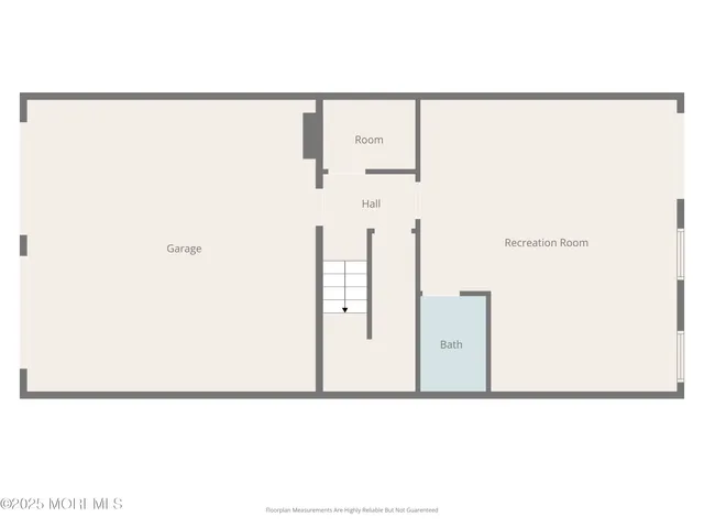 a picture of a room with a white wall and a refrigerator