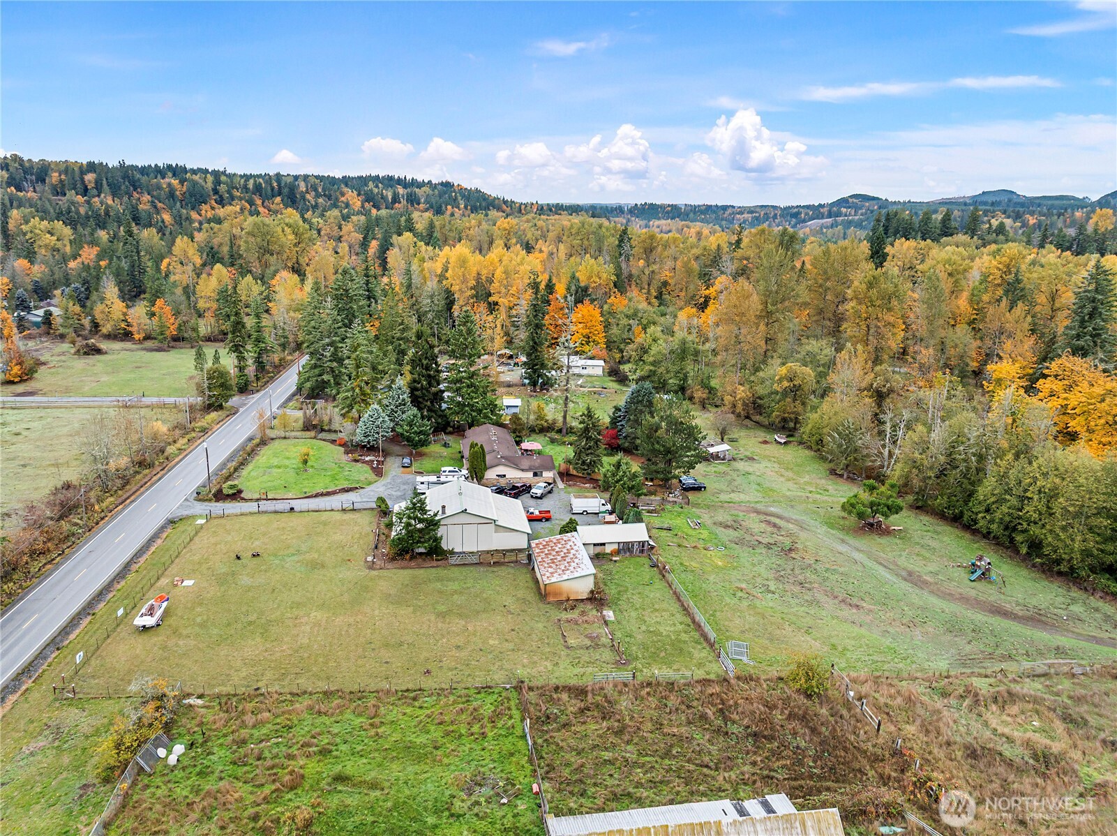 26707 Orville Road East Orting, WA 98360 - Photo 29 of 36 a view of lake view and mountain view