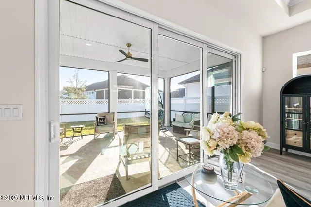 a living room filled with furniture