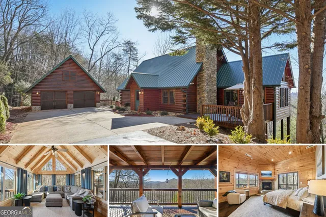 a view of a house with a yard from a balcony