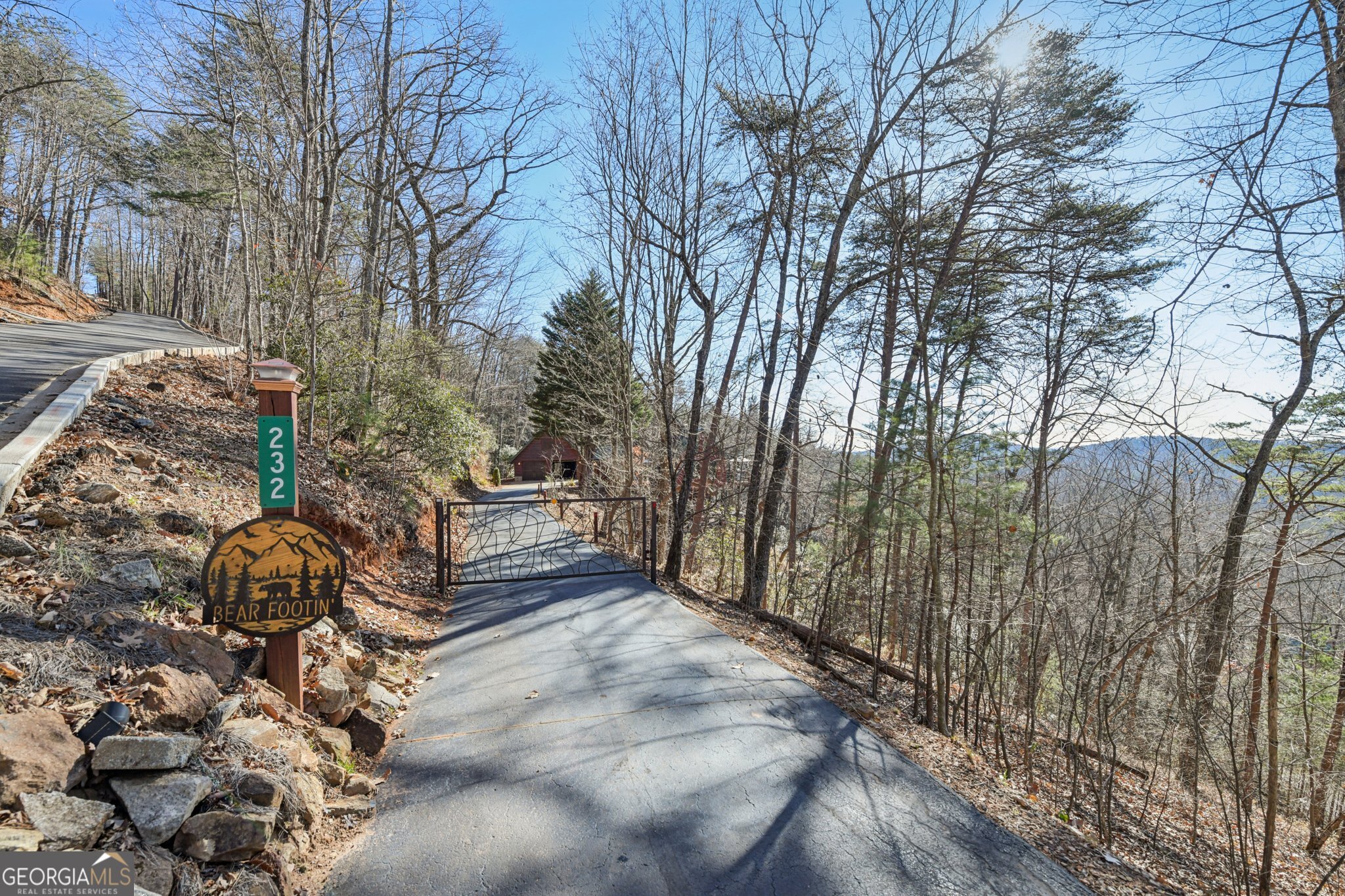 232 Ranch Mountain Drive Dahlonega, GA 30533 - Photo 4 of 78 a view of a backyard of the house