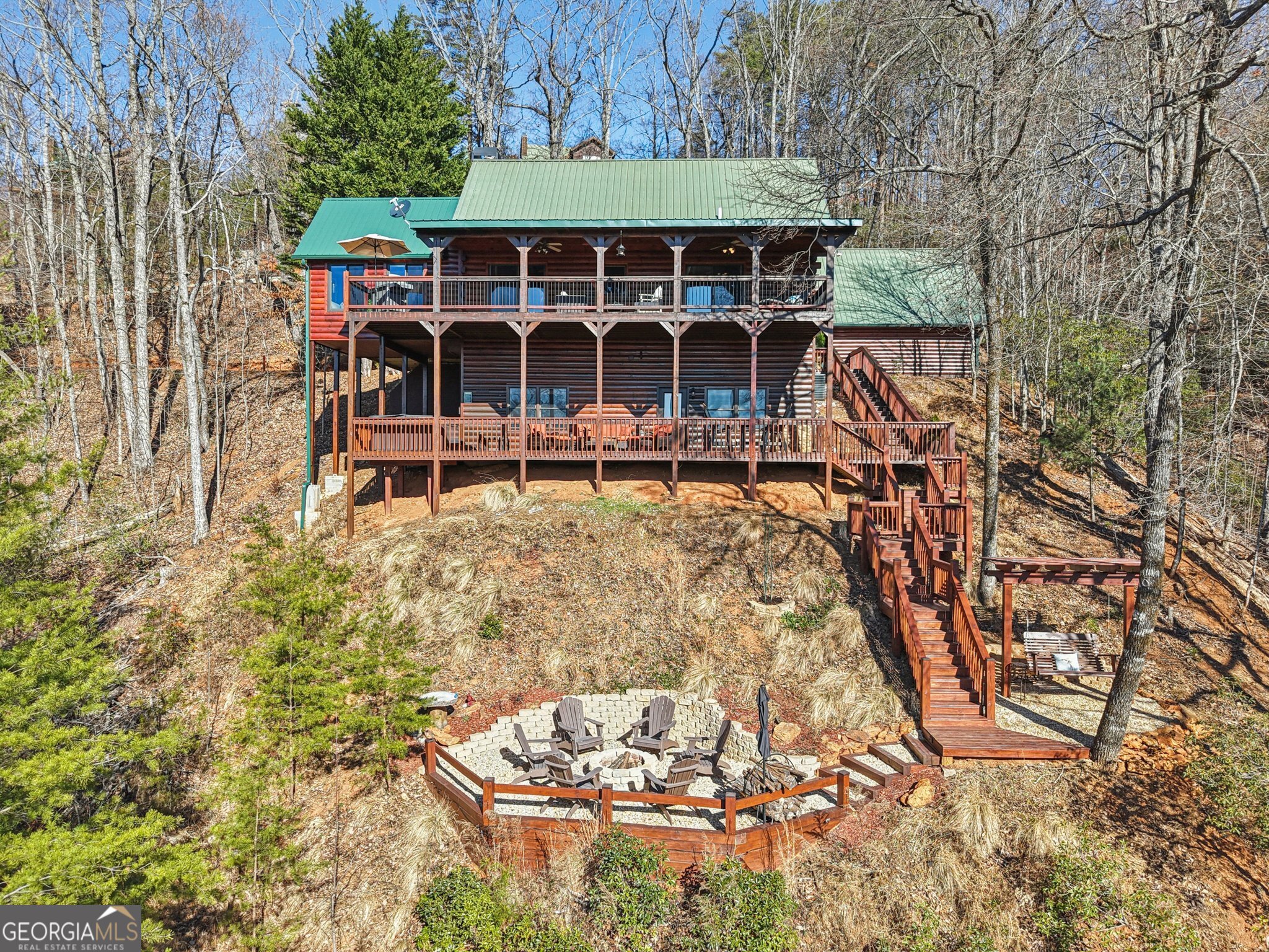 232 Ranch Mountain Drive Dahlonega, GA 30533 - Photo 53 of 78 a front view of a house with a yard