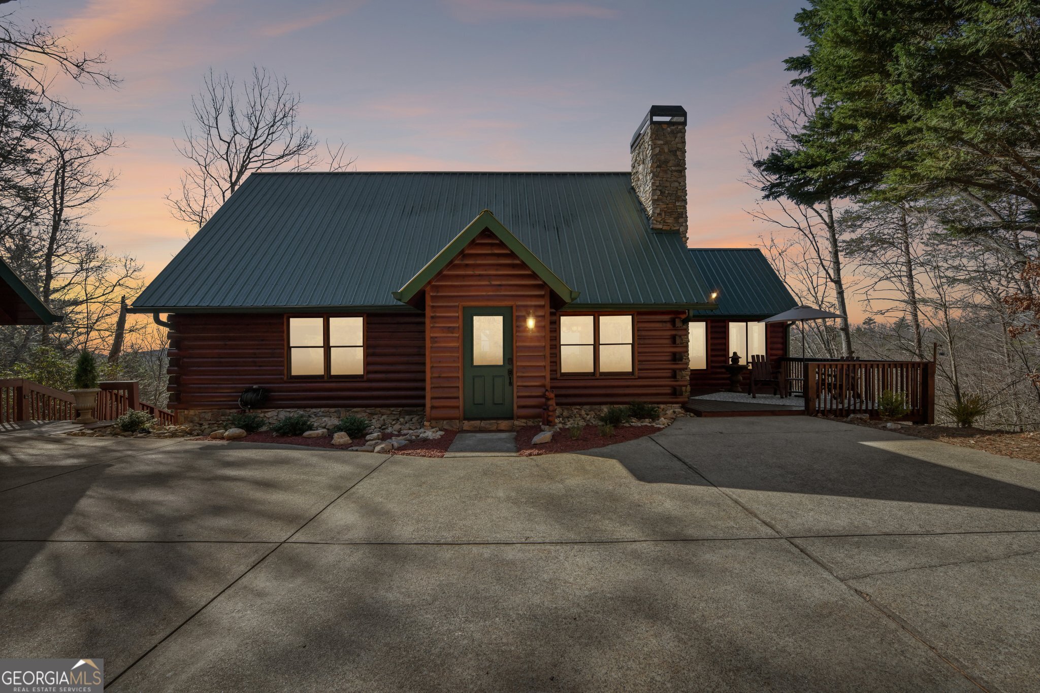 232 Ranch Mountain Drive Dahlonega, GA 30533 - Photo 73 of 78 a front view of a house with garden