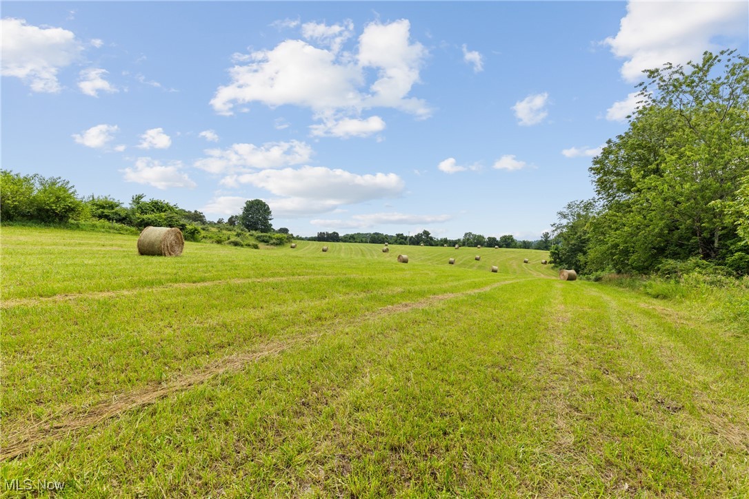 View of yard with a view of countryside