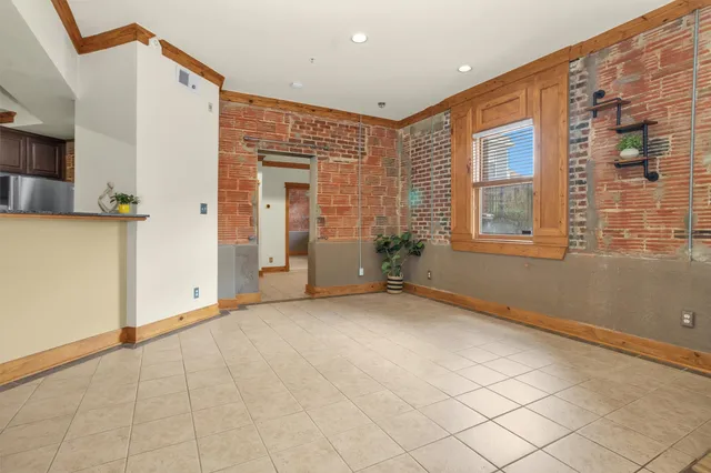 a view of an entryway with stairs