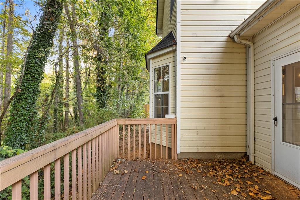 498 Pecan Wood Circle Fairburn, GA 30213 - Photo 22 of 27 a view of a balcony with an outdoor space