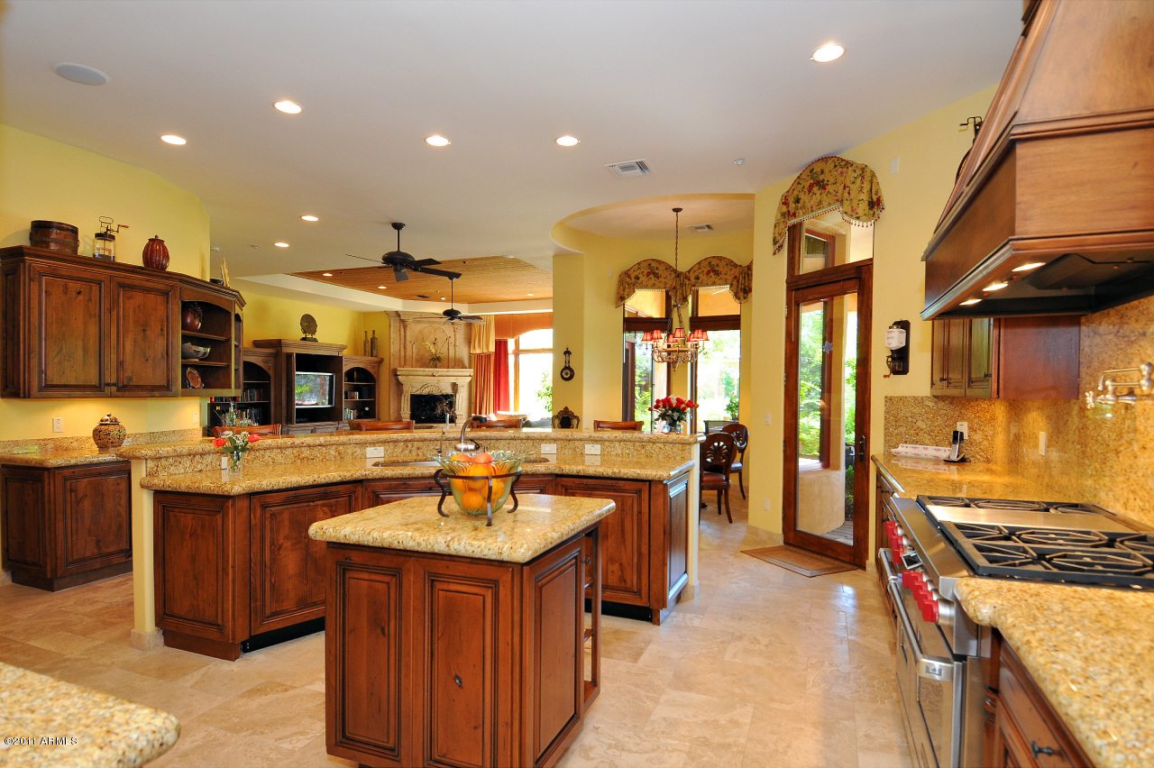 6901 East Sunnyvale Road Paradise Valley, AZ 85253 - Photo 12 of 45 Kitchen w/Wolf 6 burner range/oven
