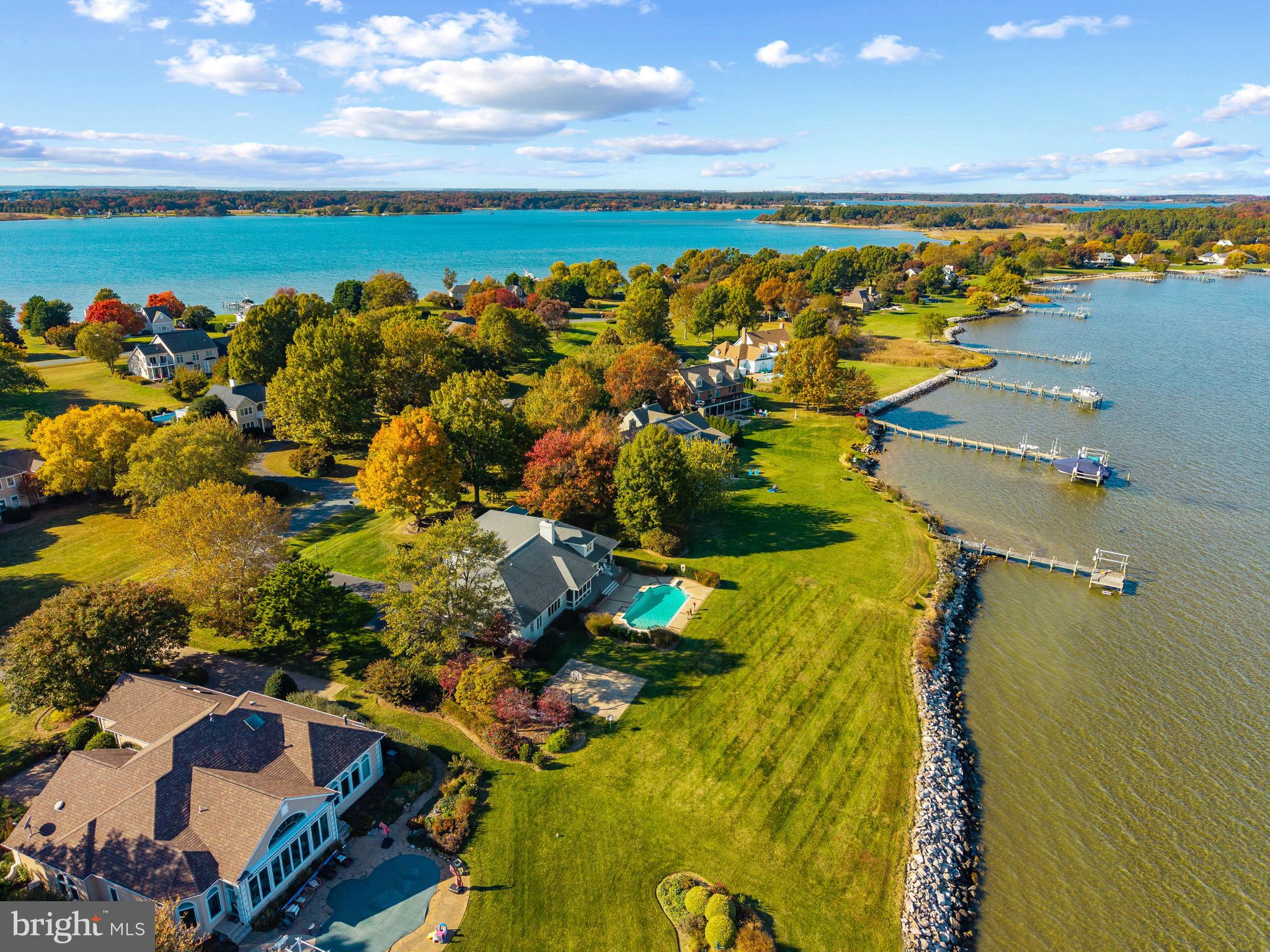 2907 Cox Neck Road East Chester, MD 21619 - Photo 41 of 43 a view of a lot of trees and houses