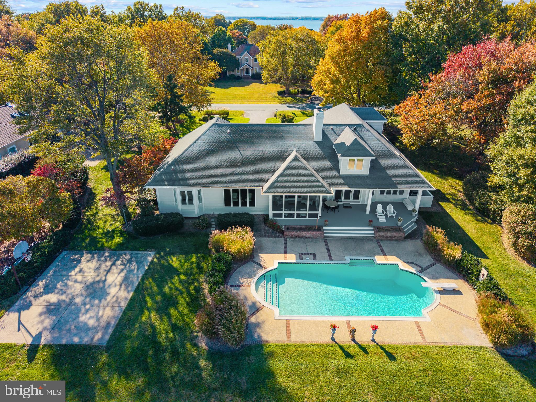 2907 Cox Neck Road East Chester, MD 21619 - Photo 43 of 43 an aerial view of a house