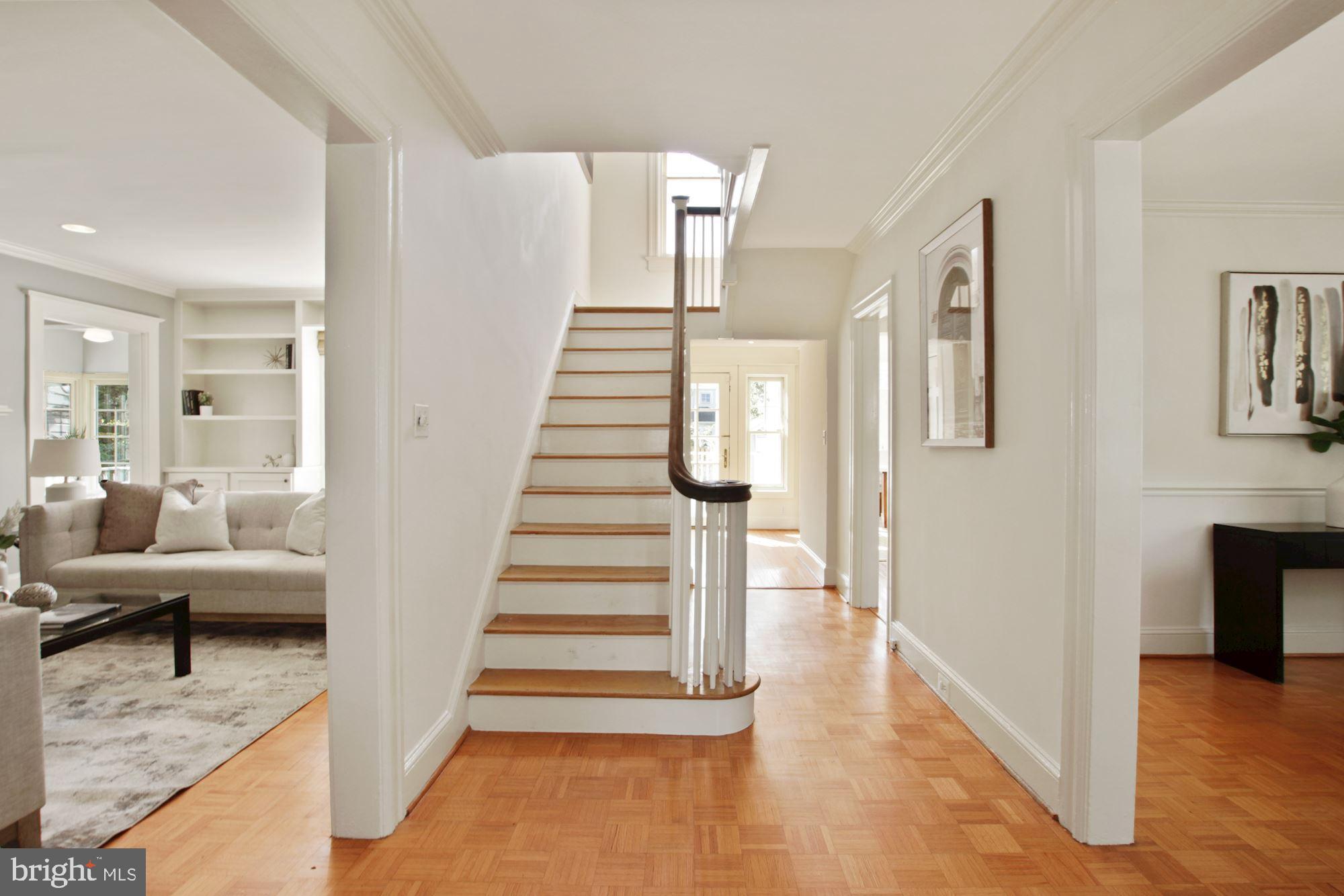 3906 Aspen Street Chevy Chase, MD 20815 - Photo 10 of 43 Gracious entry foyer