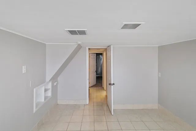 a view of an entryway with stairs