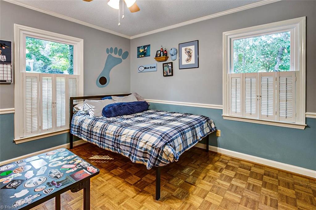 614 Inwood Road Asheboro, NC 27205 - Photo 17 of 33 Bedroom, parquet floors