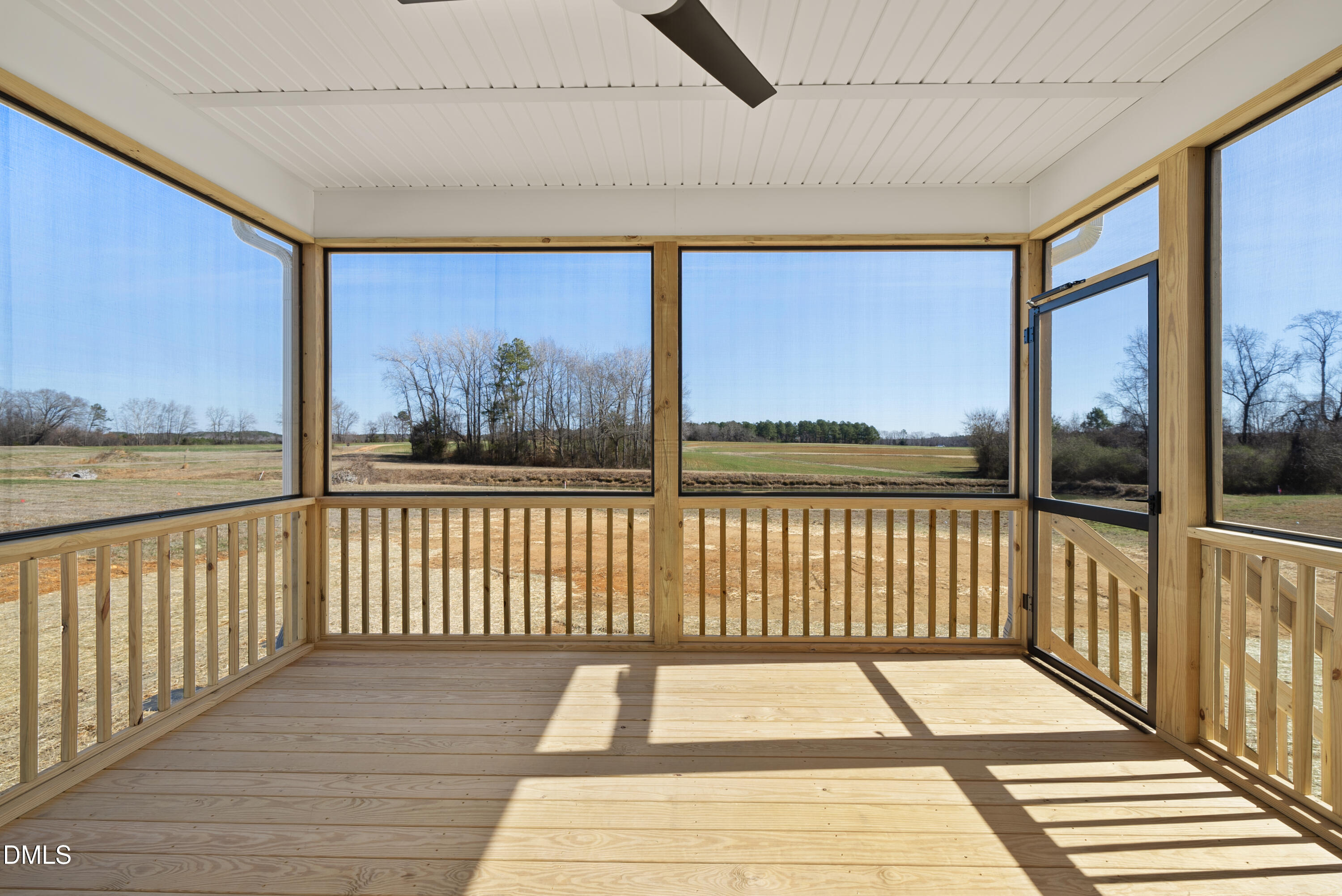 5549 River Buck Rd Spring Spring Hope, NC 27882 - Photo 35 of 35 a view of a balcony with wooden floor and iron stairs