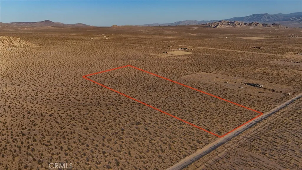 733 Harrod Road Lucerne Valley, CA 92356 - Photo 5 of 9 Red boundary lines on pictures are an estimate and for marketing purposes only. Buyer to verify all aspects of this property including, but not limited to utilities, assessments, boundaries, usage, access, and zoning to satisfy themselves.