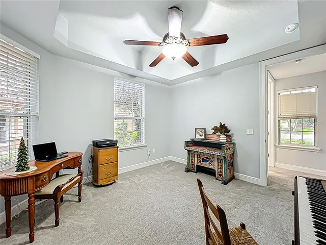 a view of a yard with an outdoor space