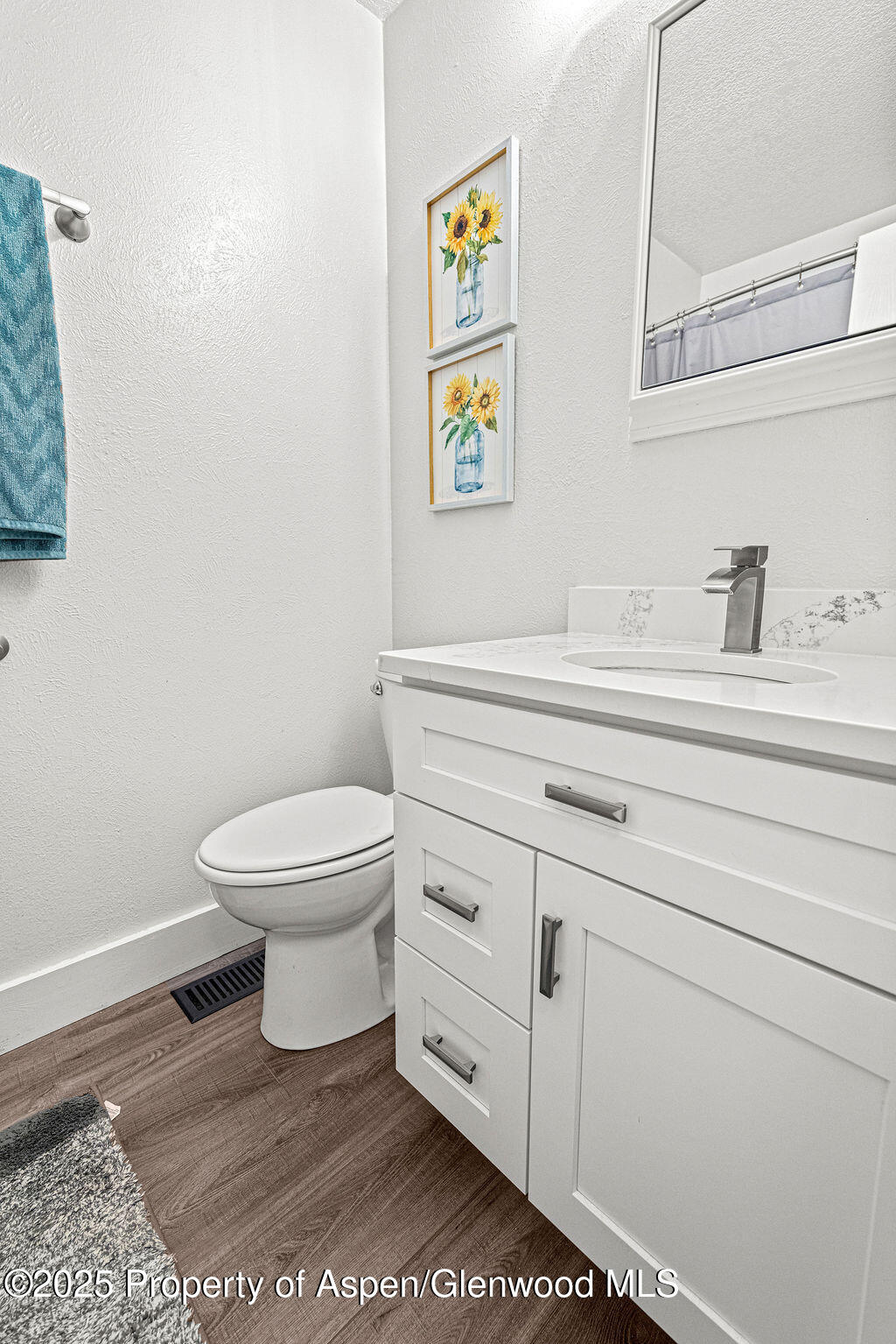 193 Barker Street Craig, CO 81625 - Photo 23 of 50 a bathroom with a toilet a sink and mirror
