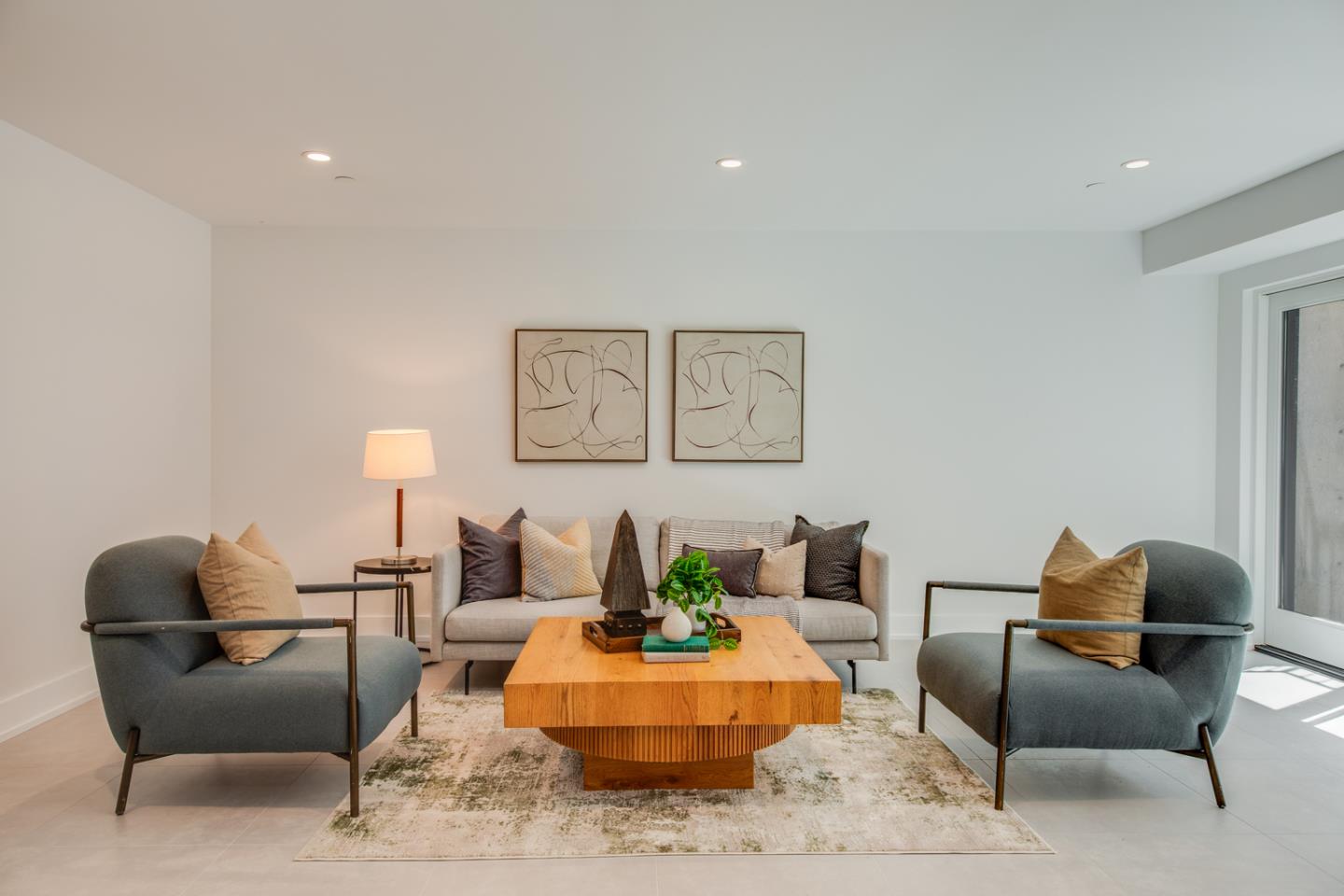 846 Portola Road Portola Valley, CA 94028 - Photo 31 of 80 a living room with furniture and a mirror